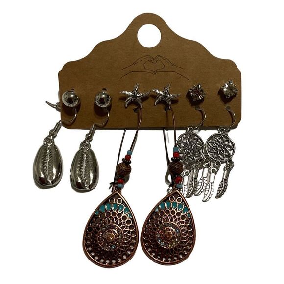 NWT 6 piece earring set - Picture 1 of 1